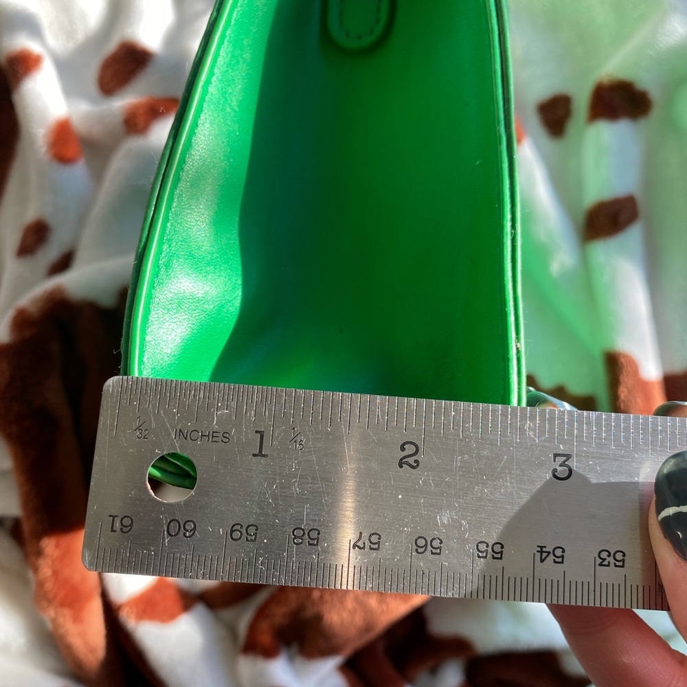 🖤5/$20 Bright Green Mini Tote Crossbody Bag - Picture 4 of 11